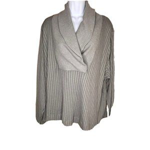 NWT Women’s Plus Sized Nike Yoga Luxe Fuzzy Ribbed CoverUp Top 3X DN6510-073 $80